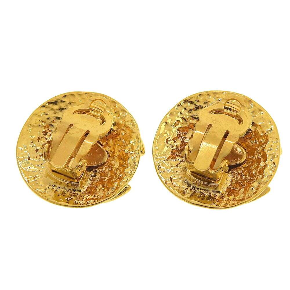 CHANEL Gold Logo Earrings - Picture 2 of 7